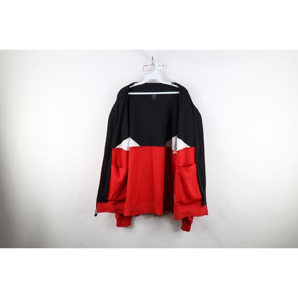 Retro Adidas Mens XL Distressed Chicago Bulls Basketball Warm Up Track Jacket - Picture 14 of 16